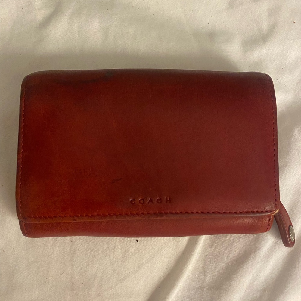 Authentic Y2K Coach Smooth Leather Wallet